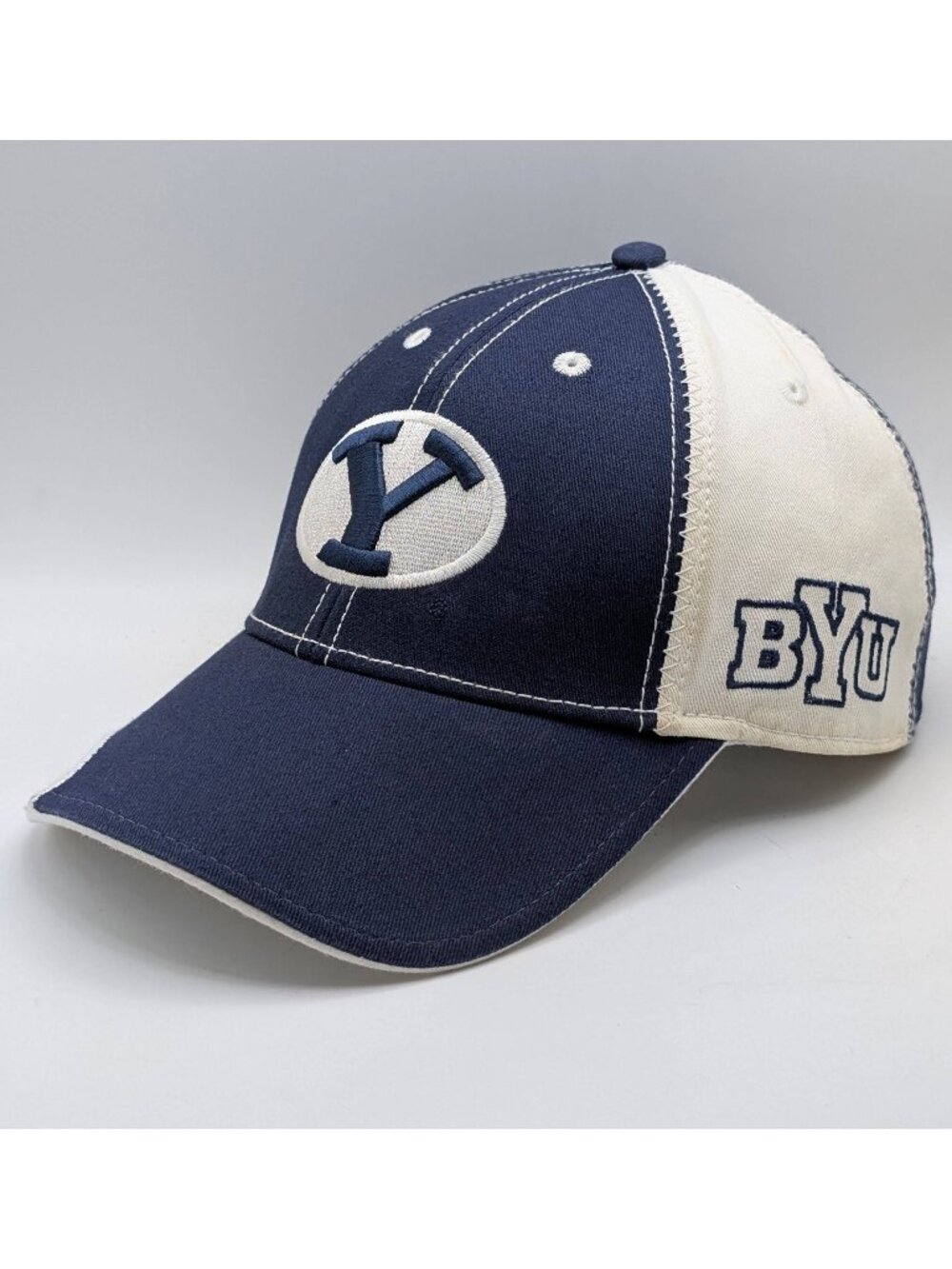BYU Cougars Hat Cap Adult Blue NCAA Brigham Young University Utah Strap Back